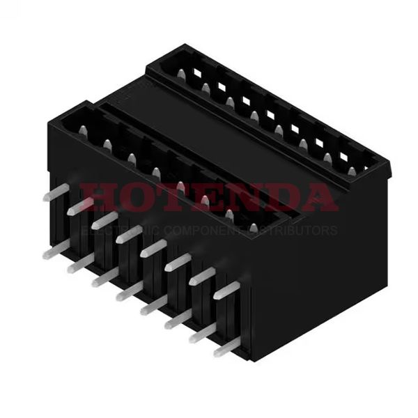 1653760000 - Conn Shrouded Header HDR 16 POS 5mm Solder RA Thru-Hole Box