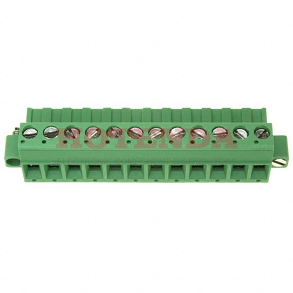 1-796859-2 - Conn Terminal Block F 12 POS 5.08mm Screw RA Thru-Hole 15A/Contact