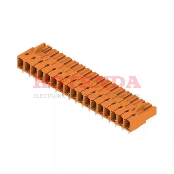 1648460000 - Conn Board to Board SKT 17 POS 5.08mm Solder RA Thru-Hole Box