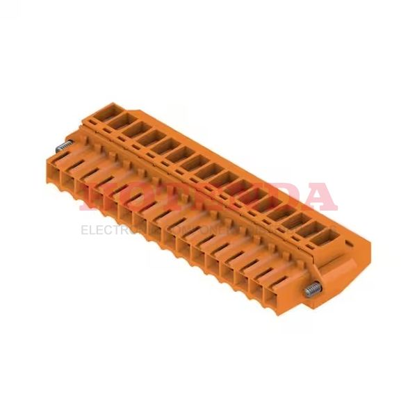 1639150000 - WEIDMULLER 1639150000Pluggable Terminal Block, 16 Ways, 300 V, 10 A, 3.5 mm, 28 AWG, 14 AWG