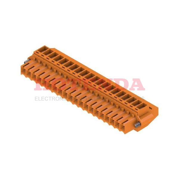 1639190000 - WEIDMULLER 1639190000 Pluggable Terminal Block, 3.5 mm, 20 Ways, 28 AWG, 14 AWG, 1.5 mm, Screw