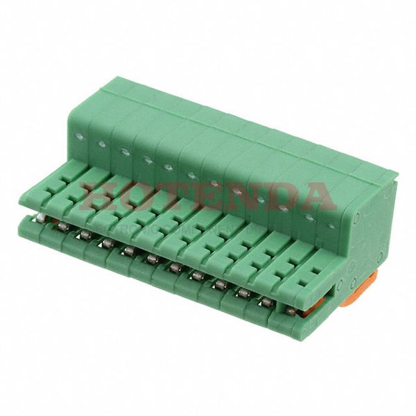 1893782 - Bulk 0.138 3.50mm Green 1 Levels Free Hanging (In-Line) Plug, Card Edge COMBICON ZEC Polyamide (PA), Nylon