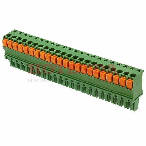 2-1986720-2 - Pluggable Terminal Blocks 3.81MM R/HAND 22 POS STR SPRING PLG