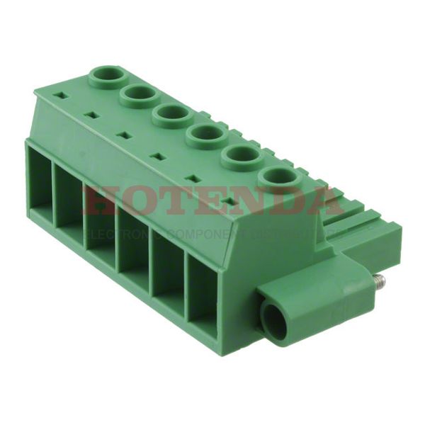 1967498 - Pluggable Terminal Blocks 6 Pos 10.16mm pitch Plug 18-6 AWG Screw