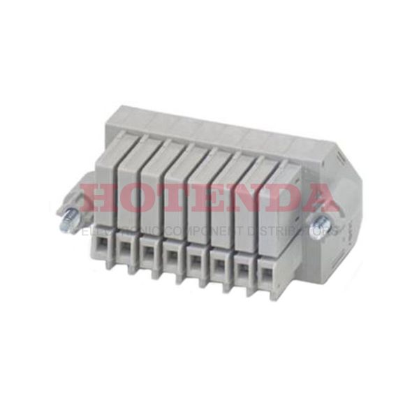 3208720 - Phoenix Contact Non-Fused Terminal Block, 8 Way/Pole, Screw Terminals, 0.146 mm, Polyamide, 320 V