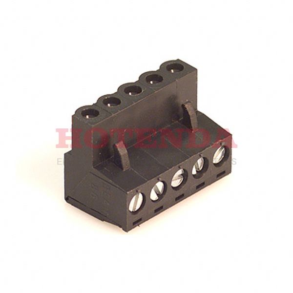 0398600105 - 5.08mm Pitch Beau Eurostyle Pluggable PCB Terminal Block, 180 Wire Entry, 5 Circuits