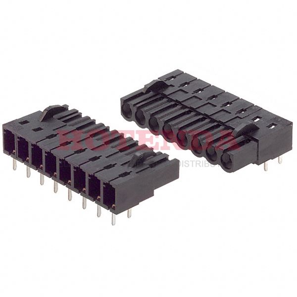 1646090000 - Conn Board to Board SKT 8 POS 5.08mm Solder RA Thru-Hole