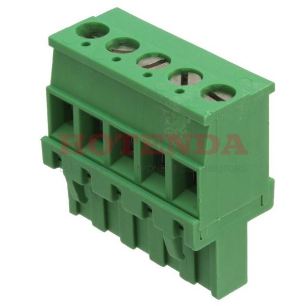 284047-5 - Conn Terminal Block F 5 POS 5.08mm Screw ST Cable Mount 15A/Contact