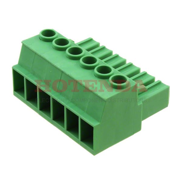 1975626 - TERM BLOCK PLUG 6POS STR 7.62MM