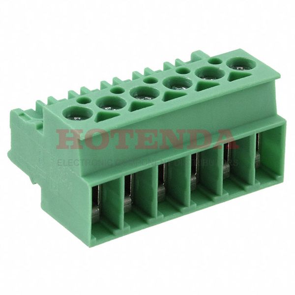 1704204 - Pluggable Terminal Blocks 6 Pos 5mm pitch Plug 26-14 AWG Screw
