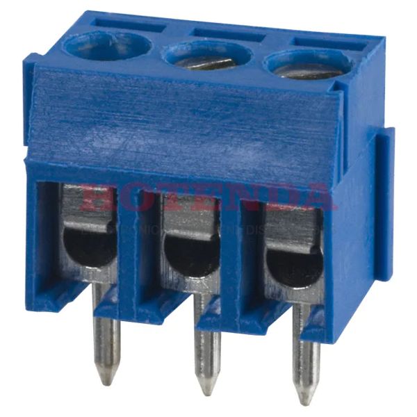 OSTTE030161 - 0.138 3.50mm Blue Bulk Thermoplastic Through Hole Horizontal with Board Screw - Leaf Spring, Wire Guard 1 Levels 16-26 AWG OSTTE