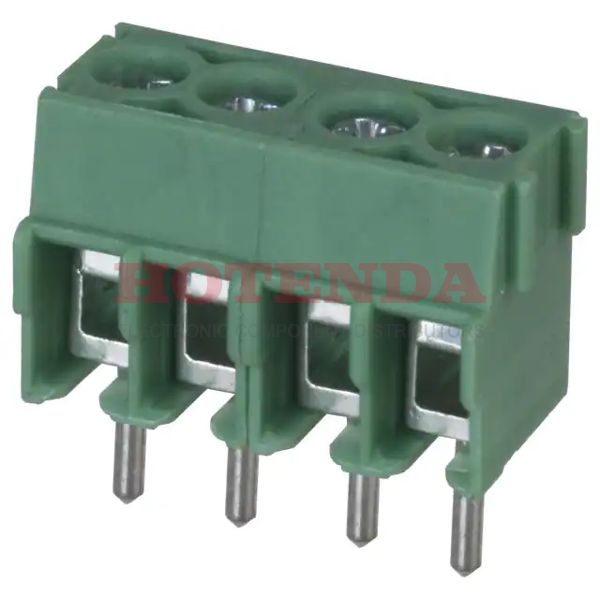 1984633 - 0.138 3.50mm Green Bulk Polyamide (PA), Nylon Through Hole Horizontal with Board Screw 1 Levels 16-26 AWG COMBICON PT