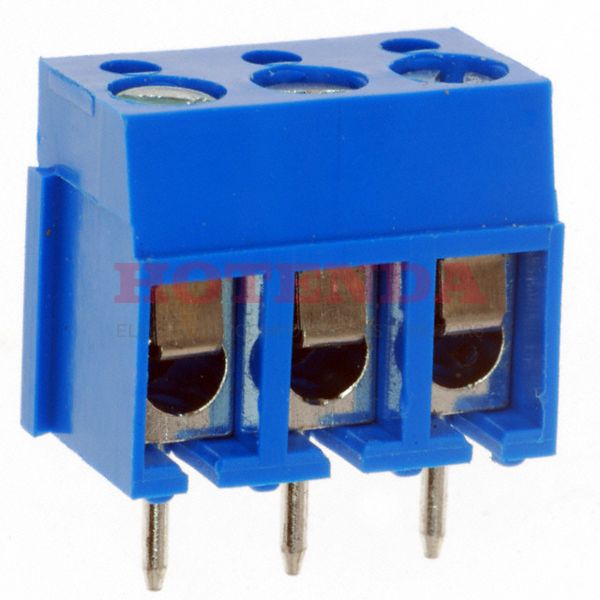 OSTTA034163 - 0.200 5.08mm Blue Bulk Thermoplastic Through Hole Horizontal with Board Screw - Leaf Spring, Wire Guard 1 Levels 14-22 AWG OSTTA