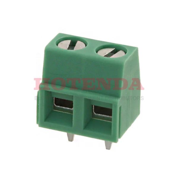 1729128 - 0.200 5.08mm Green Bulk Polyamide (PA), Nylon Through Hole Horizontal with Board Screw - Rising Cage Clamp 1 Levels 14-30 AWG COMBICON MKDSN