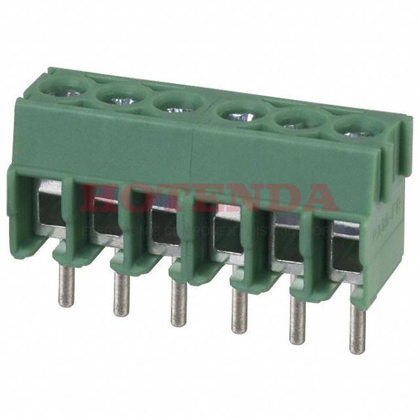 1984659 - 0.138 3.50mm Green Bulk Polyamide (PA), Nylon Through Hole Horizontal with Board Screw 1 Levels 16-26 AWG COMBICON PT