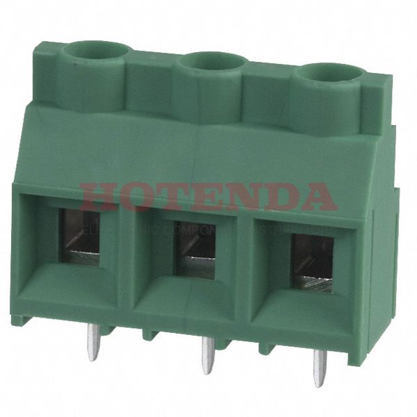 1714984 - 0.375 9.53mm Green Bulk Polyamide (PA), Nylon Through Hole Horizontal with Board Screw - Rising Cage Clamp 1 Levels 10-30 AWG COMBICON MKDS