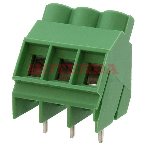 1720046 - 0.250 6.35mm Green Bulk Polyamide (PA), Nylon Through Hole 35° (145°) Angle with Board Screw - Rising Cage Clamp 1 Levels 10-30 AWG COMBICON SMKDS