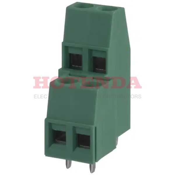 1725038 - 0.200 5.08mm Green Bulk Polyamide (PA), Nylon Through Hole Horizontal with Board Screw - Rising Cage Clamp 14-30 AWG COMBICON MKKDS