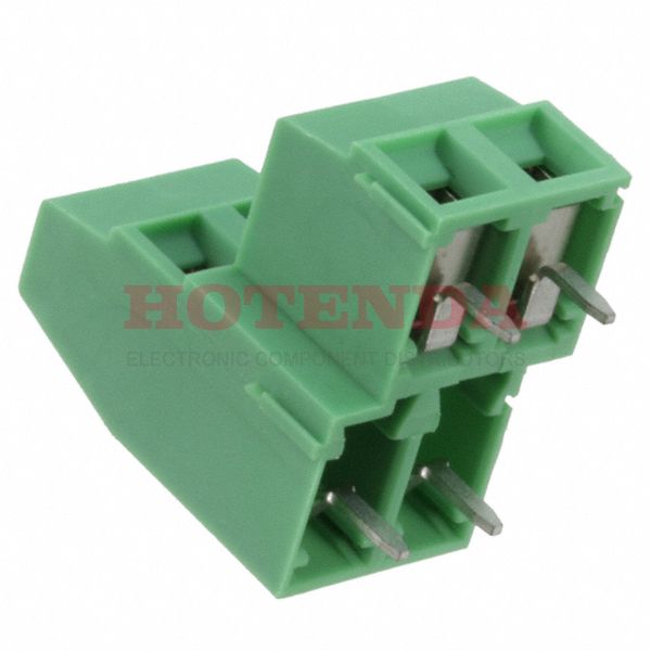1726040 - 0.200 5.08mm Green Bulk Polyamide (PA), Nylon Through Hole Horizontal with Board Screw - Rising Cage Clamp 2 Levels 14-30 AWG COMBICON MKKDSN