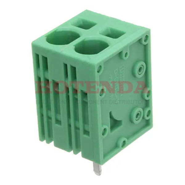 1719312 - 0.295 7.50mm Green Bulk Polyamide (PA), Nylon Through Hole Vertical with Board Screwless - Spring Cage, Tension Clamp 1 Levels 8-24 AWG COMBICON SPT