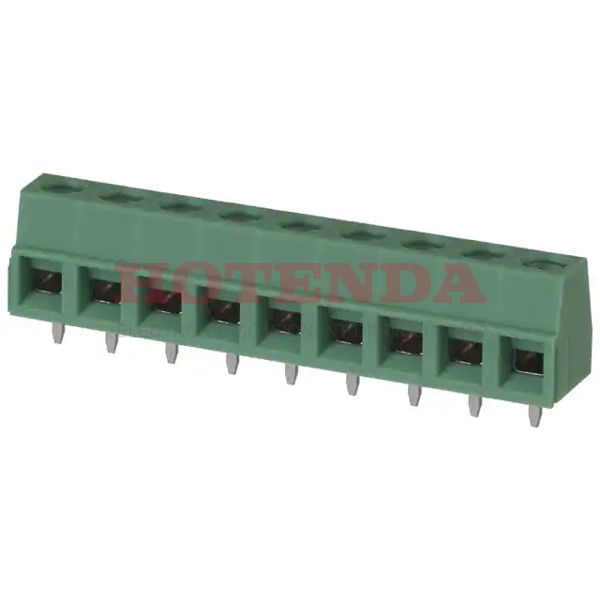 1729199 - 0.200 5.08mm Green Bulk Polyamide (PA), Nylon Through Hole Horizontal with Board Screw - Rising Cage Clamp 1 Levels 14-30 AWG COMBICON MKDSN