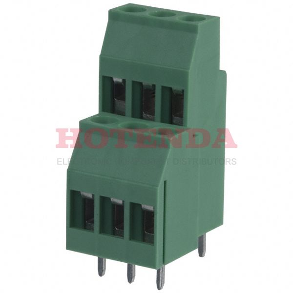 1721731 - 0.200 5.08mm Green Bulk Polyamide (PA), Nylon Through Hole Horizontal with Board Screw - Rising Cage Clamp 2 Levels 12-30 AWG COMBICON MKKDS