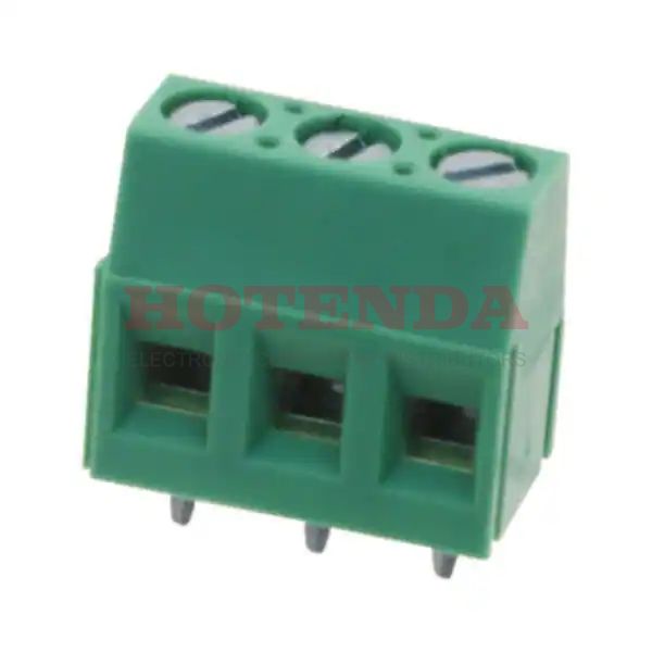 OSTVI032152 - 0.200 5.08mm Green Bulk Thermoplastic Through Hole Horizontal with Board Screw - Rising Cage Clamp 1 Levels 12-28 AWG OSTVI