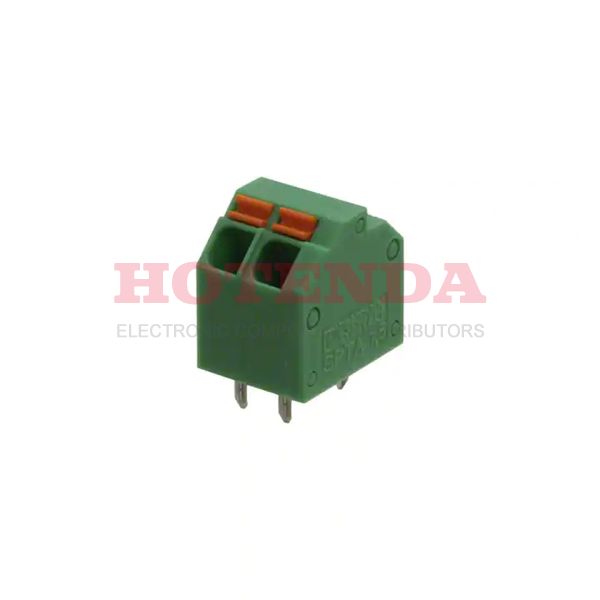 1751477 - 0.150 3.81mm Green Bulk Polyamide (PA), Nylon Through Hole 45° (135°) Angle with Board Screwless - Spring Cage, Tension Clamp 1 Levels 16-26 AWG COMBICON SPTA