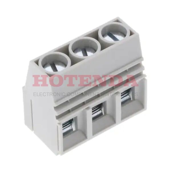 VP036584000AG - 0.400 10.16mm Gray Bulk Thermoplastic Through Hole Horizontal with Board Screw - Rising Cage Clamp 1 Levels 6-20 AWG VP
