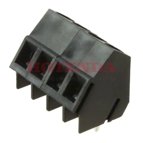 9994340000 - 0.200 5.08mm Black Bulk Thermoplastic, Wemid Through Hole 45° (135°) Angle with Board Screw - Clamping Yoke, Tension Sleeve 1 Levels 14-24 AWG Omnimate LM