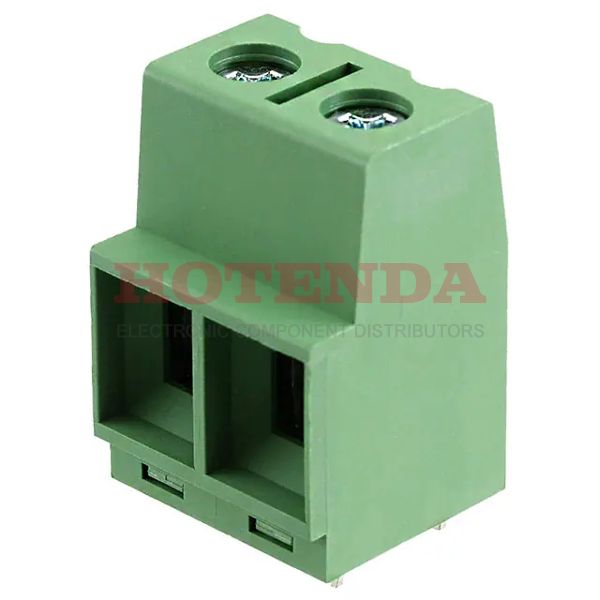 EM292902-UL - 0.400 10.16mm Bulk Thermoplastic Through Hole Horizontal with Board Screw - Rising Cage Clamp 1 Levels 6-20 AWG Euro-Mag EM2929
