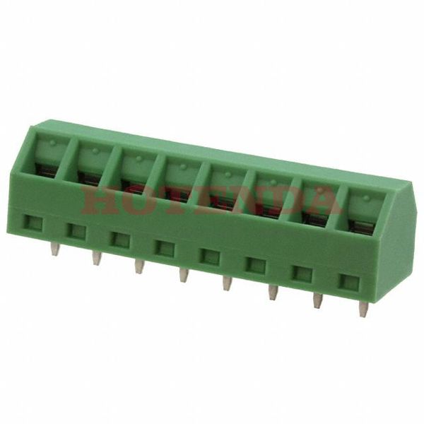 1869279 - 0.200 5.08mm Green Bulk Polyamide (PA), Nylon Through Hole 55° (125°) Angle with Board Screw - Rising Cage Clamp 1 Levels 14-30 AWG COMBICON SMKDSN