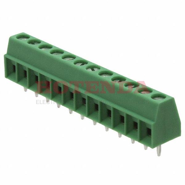 1751345 - 0.138 3.50mm Green Bulk Polyamide (PA), Nylon Through Hole Horizontal with Board Screw - Rising Cage Clamp 1 Levels 16-30 AWG COMBICON MKDS