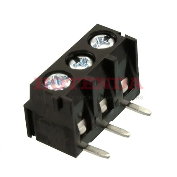 0395433103 - 0.197 5.00mm Black Bulk Polyamide (PA66), Nylon 6/6 Through Hole Vertical with Board Screw - Rising Cage Clamp 1 Levels 16-24 AWG Eurostyle ESE 39543