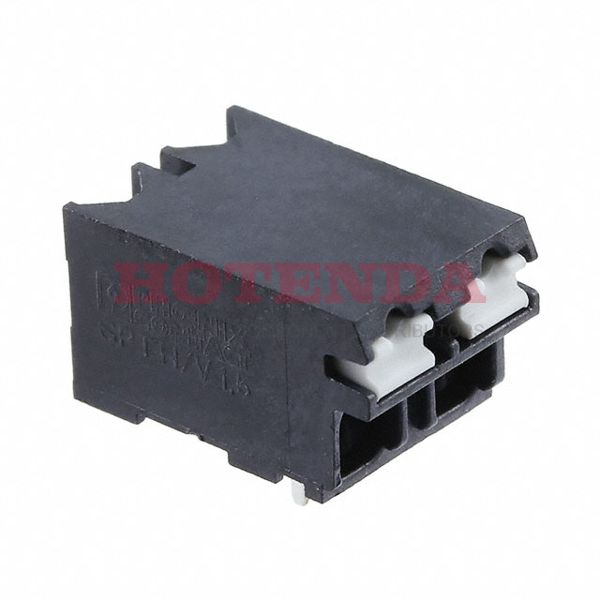 1824747 - 0.197 5.00mm Black Tape &amp; Reel (TR) Liquid Crystal Polymer (LCP) Surface Mount Horizontal with Board Screwless - Leg Spring, Push-In Spring 1 Levels 16-24 AWG COMBICON SPT-SMD