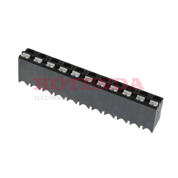 1823612 - 0.200 5.08mm Black Tape &amp; Reel (TR) Liquid Crystal Polymer (LCP) Through Hole Vertical with Board Screwless - Leg Spring, Push-In Spring 1 Levels 16-24 AWG COMBICON SPT-THR