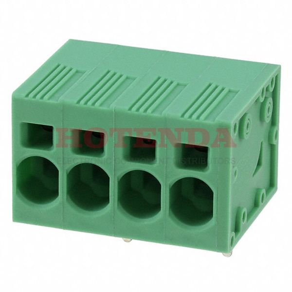 1719215 - 0.295 7.50mm Green Bulk Polyamide (PA), Nylon Through Hole Horizontal with Board Screwless - Spring Cage, Tension Clamp 1 Levels 8-24 AWG COMBICON SPT