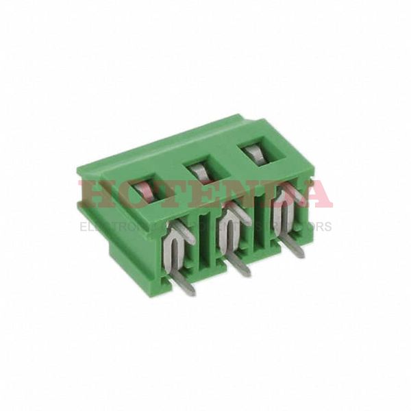 691254410003 - 0.300 7.62mm Green Bulk Polyamide (PA66), Nylon 6/6 Through Hole Horizontal with Board Screw - Rising Cage Clamp 1 Levels 12-30 AWG WR-TBL Series 2544