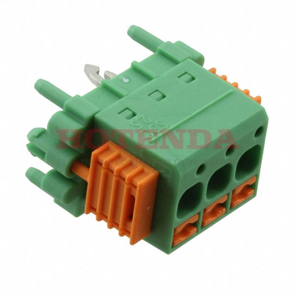 1864040 - 0.197 5.00mm Green Bulk Polyamide (PA), Nylon Through Hole, SKEDD Vertical with Board Screwless - Leg Spring, Push-In Spring 1 Levels 12-24 AWG COMBICON SDC
