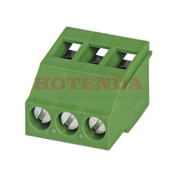 1712038 - 0.197 5.00mm Green Bulk Polyamide (PA), Nylon Through Hole Vertical with Board Screw - Rising Cage Clamp 1 Levels 12-30 AWG COMBICON MKDSF