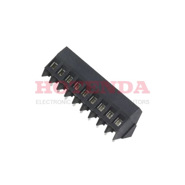 1546074-9 - 0.200 5.08mm Black Bulk Polyamide (PA66), Nylon 6/6 Through Hole 35° (145°) Angle with Board Screw - Rising Cage Clamp 1 Levels 12-30 AWG Buchanan