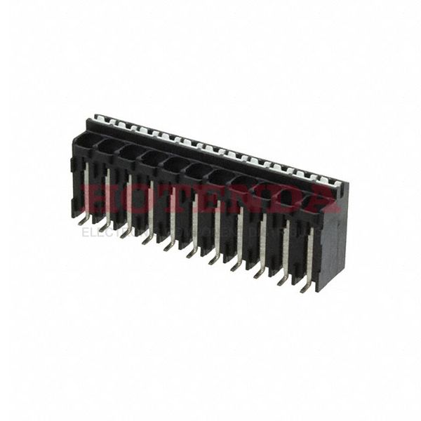 1824284 - 0.150 3.81mm Black Tape &amp; Reel (TR) Liquid Crystal Polymer (LCP) Surface Mount Vertical with Board Screwless - Leg Spring, Push-In Spring 1 Levels 16-24 AWG COMBICON SPT-SMD