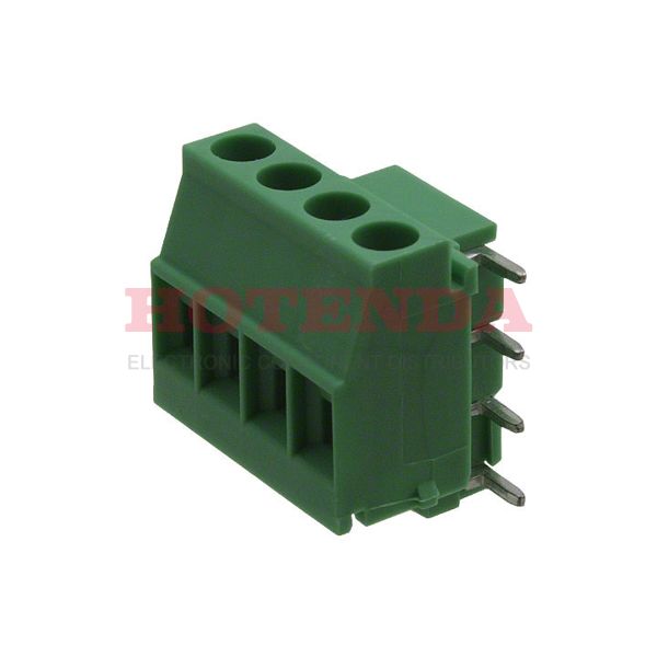 1707247 - 0.197 5.00mm Green Bulk Polyamide (PA), Nylon Through Hole Horizontal with Board Screw - Rising Cage Clamp 1 Levels 12-30 AWG COMBICON MKDSO