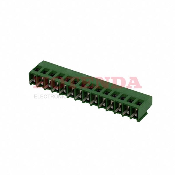 1-282841-7 - 0.200 5.08mm Green Bulk Polyamide (PA66), Nylon 6/6 Through Hole Horizontal with Board Screw - Rising Cage Clamp 1 Levels 12-30 AWG Buchanan