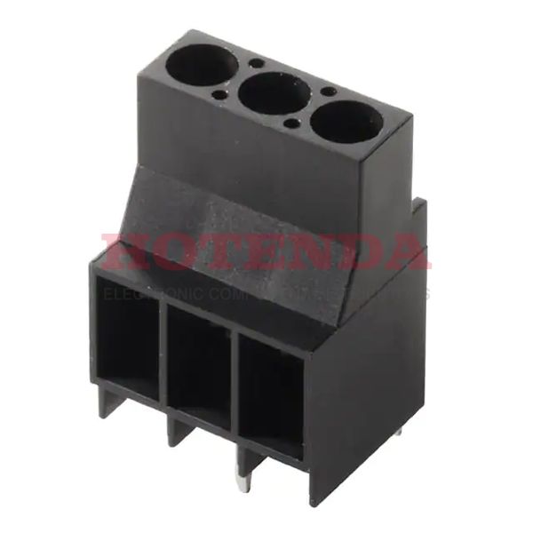 1356950000 - 0.250 6.35mm Black Bulk Thermoplastic, Wemid Through Hole Horizontal with Board Screw - Clamping Yoke, Tension Sleeve 1 Levels 10-26 AWG Omnimate LL
