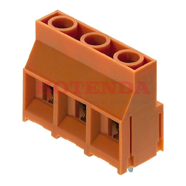 1724690000 - 0.375 9.53mm Orange Bulk Thermoplastic, Wemid Through Hole Horizontal with Board Screw - Clamping Yoke, Tension Sleeve 1 Levels 10-26 AWG LL