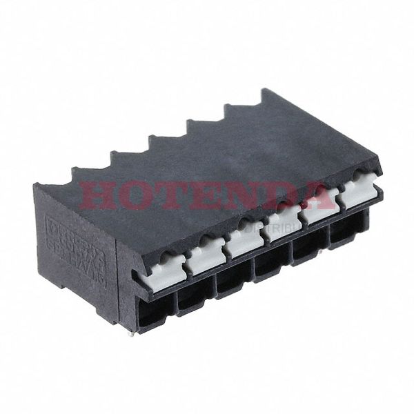 1824789 - 0.197 5.00mm Black Tape &amp; Reel (TR) Liquid Crystal Polymer (LCP) Surface Mount Horizontal with Board Screwless - Leg Spring, Push-In Spring 1 Levels 16-24 AWG COMBICON SPT-SMD