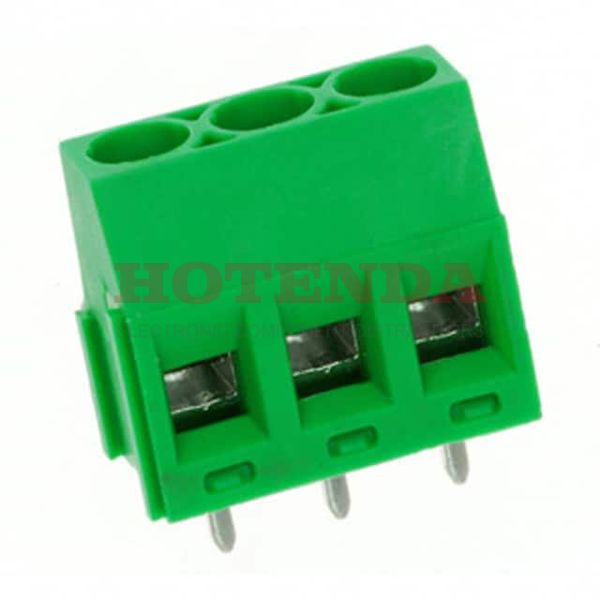 ED350/3 - 0.197 5.00mm Green Bulk Polyamide (PA), Nylon Through Hole Horizontal with Board Screw - Rising Cage Clamp 1 Levels 12-28 AWG ED350