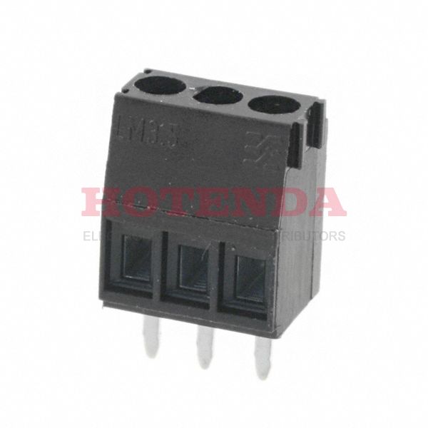 1699680000 - 0.138 3.50mm Black Bulk Polyamide (PA66), Nylon 6/6 Through Hole Horizontal with Board Screw - Clamping Yoke, Tension Sleeve 1 Levels 14-22 AWG Omnimate LM