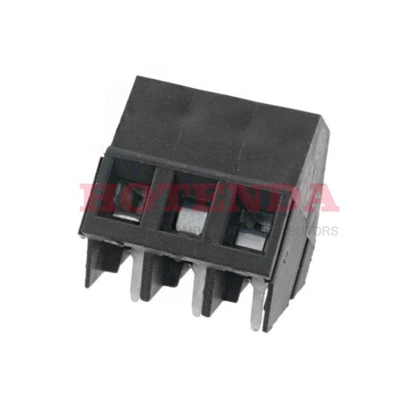 1716070000 - 0.200 5.08mm Black Bulk Thermoplastic, Wemid Through Hole 45° (135°) Angle with Board Screw - Clamping Yoke, Tension Sleeve 1 Levels 14-24 AWG Omnimate LM